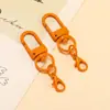 Cierre de Puerta Giratorio en Forma de U de Colores Pintado Broche de Langosta Accesorios para Joyería DIY Colgante para Llavero Hebilla para Colgar Bolsas Muñecas