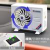 Mini Acondicionador de Aire para Coche Modelo Solar Decoración Máquina de Aromaterapia Fragancia Duradera Decoración de Fragancia Adornos de Perfume