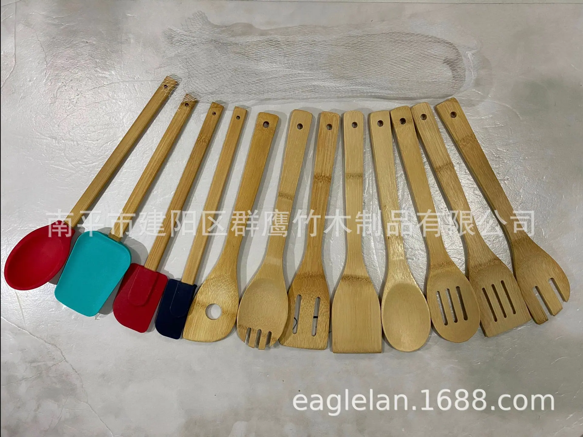 硅胶手柄竹厨具