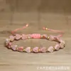 Nuevo Pulsera de Hilo Tejida a Mano con Cuentas de Jade Rojo en Forma de Corazón Ajustable Exquisita Pulsera Joyería Linda de Moda para Mujer