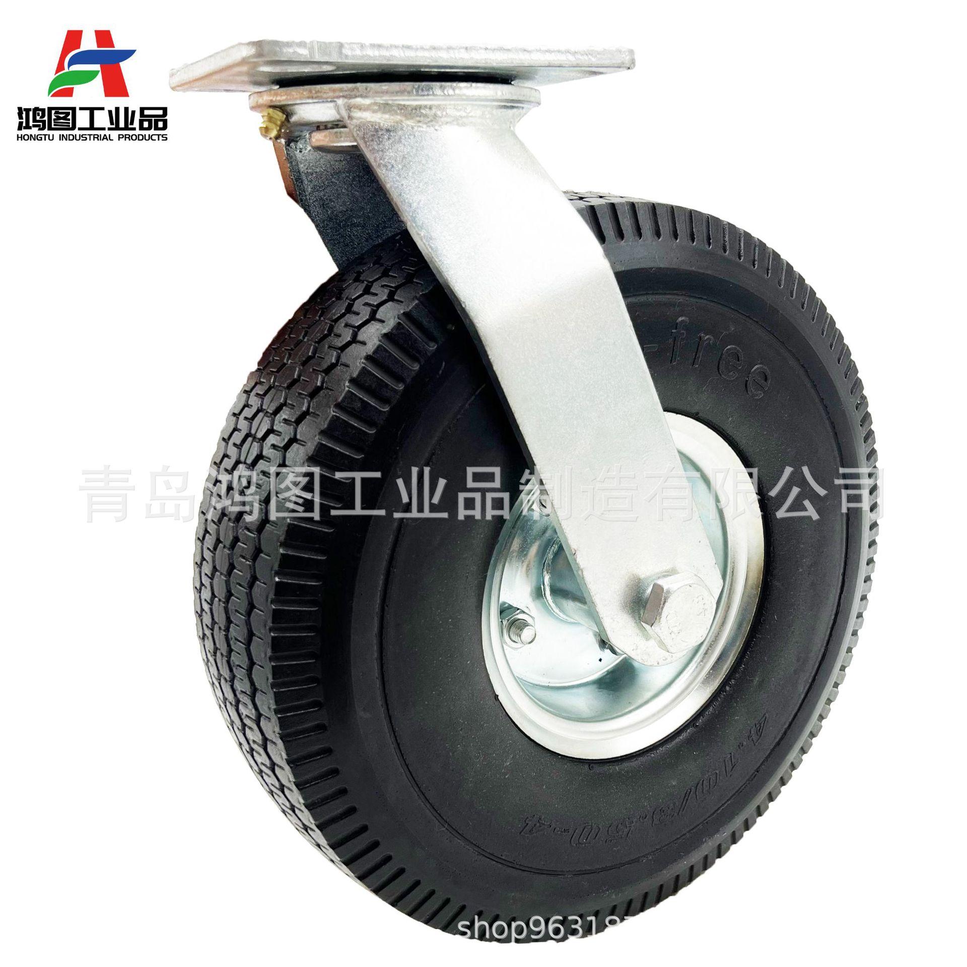 10寸4.10、3.50-4PU发泡轮支架轮 (3)