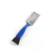 Cepillo de Limpieza para Coche, Cepillo para Eliminar el Polvo de las Salidas del Aire Acondicionado, Funda de Tela de Terciopelo de Coral, Cepillo de Cerdas Suaves, Artefacto de Limpieza de Ranuras para Coche