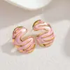Pendientes Populares de Acero Inoxidable con Línea de Goteo de Aceite de Amazon, Pendientes Versátiles de Moda Trendy Estilo Ol para Otoño e Invierno
