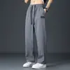 Pantalones Rectos Nuevos para Hombre Pierna Ancha Sueltos Tallas Grandes Adelgazantes Versátiles Deportivos Secado Rápido Casual Largos Ropa para Hombre