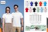 5A333#200g 50 seda de morera color cuello secundario manga corta solapa camisa POLO camiseta overol