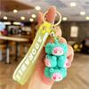 Llavero musical apilable auténtico con colgante para pareja, llavero creativo de dibujos animados unisex, colgante para mochila escolar