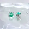 Brincos de Liga de Titânio Astmf-13 com Zircônia em Formato de Floco de Neve G23 Titânio Rosca Interna Zircônia Piercings para Lábio Piercings para Orelha Joias para Piercing