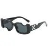 Gafas de Sol Personalizadas Hip Hop Caja con Muesca Marea Callejera Gafas de Sol Fuera de lo Común Estilo de Nicho Popular en Internet Gafas para Fiesta