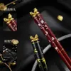 Estilo de moda nacional jacarandá criativo lacados hashi doméstico presente casamento hashi presente vermelho hashi presente de mão para negócios hashi