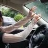 Mangas de Hielo de Seda Estilo Hada para Protección Solar de Mujeres, Mangas Sueltas de Verano, Protección UV, Protección de Brazos para Conducir, Mangas para Manos