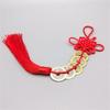 Nudo Chino Amarillo Colgante Moneda Cinco Emperadores Nudo Rojo Moneda de Cobre Colgante Cinco Emperadores Moneda Antigua Colgante para Coche Pequeño Regalo