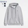 Conjunto Pesado con Sudadera con Cremallera, Diseño Casual de Caballo Bordado, Ropa Original Estilo Tienda Departamental, Estilo Casual para el Día a Día