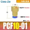 Conector Rápido PCF Resistente à Corrosão e ao Desgaste Rosca Interna Passante Pcf4-M5 Pcf6-01/02