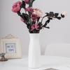 Pequeño Jarrón de Flores de Plástico, Decoración para el Hogar, Decoración de Boda, Adorno para Sala de Estar, Maceta de Flores con Imitación de Esmalte, Planta Verde de Escritorio