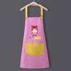 Crianças Avental Arte Pintura Roupas impermeável Anti-Dirty Cozinha Pintura Doméstica Macacão Desenhos Animados Meninos e Meninas com Mangas