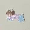 Nuevo Dibujo Animado de Primavera Cachorro Saltando Accesorios Acrílicos Hechos a Mano Material DIY Parche Lindo para Cabeza Venta al por Mayor