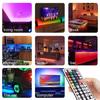 Luces Led Transfronterizas de Bajo Voltaje 5050 de Colores Tira de Luces RGB Luces de Halloween Coloridas Cambiantes Atmósfera Fantasía Luces Marquesina a Todo Color