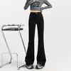 Jeans American Hot Girl Bootcut para Mujer 2025 Otoño Nuevo Aspecto Adelgazante de Cintura Alta Pantalones Acampanados de Pierna Recta Elásticos de Cintura Alta
