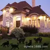 Conjunto de 6 Peças de Decorações de Gato Preto Halloween Exterior Gramado Pátio Jardim Horror Silhueta de Gato de Plástico Placas