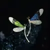 Pendientes de Tachuela de Libélula con Bloques de Color de Diseño Personalizado Pendientes Elegantes Casuales de Insecto Libélula 3D Pendientes Colgantes Únicos Creativos