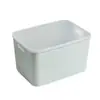 Caja de almacenamiento de escritorio para artículos varios caja de almacenamiento de bocadillos caja para mascarillas con tapa cesta de almacenamiento cosméticos caja pequeña nórdica