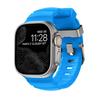 La Correa de Silicona Wild Trail es Adecuada para Apple 10 S11 Generación iWatch Ultra Hebilla de Metal de Aleación de Titanio Pulsera Deportiva