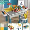 Blocos de construção para crianças Tabela multi-funcional grande compatível Lego grande partícula montada brinquedos educativos para meninos e meninas Atacado transfronteiriço