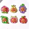 Accesorios de resina para muñecas de frutas transparentes, clips para el cabello DIY con pegamento de crema, llaveros, colgantes, decoraciones para zapatos, accesorios de resina