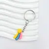 Colgante Llavero de Resina Simulada de Frutas y Verduras, Colgante de Comida Divertida, Accesorios para Bolsos, Joyería de Regalo para Parejas