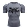 Playera Deportiva Y2K Capa Base para Correr Entrenamiento de Gimnasio Ropa de Secado Rápido para Hombre Body Elástico Transpirable que Absorbe el Sudor