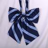 Corbata de moño jk japonesa Uniforme de estudiante Camisa de cuello pequeño Flor Estilo universitario Traje de marinero Lazo Combinable Rojo Azul