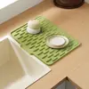 Alfombrilla de Silicona para Drenaje Encimera de Cocina Fregadero Platos Alfombrilla Antideslizante Hogar Alfombrilla para Encimera de Cocina Almacenamiento en Fregadero