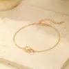 Sob a Árvore Banyan Prata Esterlina S925 Pulseira de Círculo Duplo Estilo Ins Transfronteiriço para Mulheres, Banhada a Ouro 14K, Joias Simples e Versáteis para Atacado