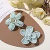Flor de camelia de perlas artificiales de doble capa 3D coreana, accesorios DIY para pendientes, accesorios para el cabello, collares, bolsos y decoraciones para zapatos