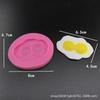 Molde de Silicone Criativo em Formato de Ovo Frito Duplo, Ovo Poché, Ferramentas para Fazer Chocolate e Biscoitos, Forma para Bolo
