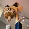Acessório DIY para Pilar de Cesta de Flores Espaço Rede Cápsula Espacial Madeira Maciça Árvore Arranhador para Gatos Árvore para Gatos Poste Arranhador para Gatos Cama para Gatos