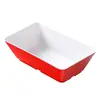 Vajilla de Melamina, Plato Rectangular Tipo Porcelana para Comida Cocinada, Brochetas, Platos Fríos, Uso Comercial, Plato de Exhibición para Platos Estofados y Productos de Pato