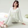 Pijamas femininos primavera e outono manga longa desenho animado fofo 2025 novo inverno solto roupas de casa tamanho grande