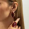 Joyería Europea y Americana Transfronteriza, Pendientes Geométricos con Incrustaciones de Piedras Preciosas, Anillos de Gama Alta de Nicho, Juegos Versátiles de Joyería para Manos al por Mayor