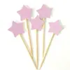 Love Star Tarjeta de Inserción para Pastel de Cumpleaños Pastel de Cumpleaños Mesa de Postres Inserción Decorativa Tarjeta de Inserción Decorativa Estrella de Cinco Puntas