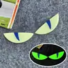 Ojos de Diablo Luminosos 3D Pegatinas 3D para Coches, Motocicletas y Vehículos Eléctricos, Pegatinas Decorativas Frontales 3D