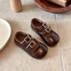 Zapatos de Cuero para Niñas, Estilo Primavera y Otoño, Zapatos Individuales de Boca Baja para Niños, Zapatos Mary Jane de Princesa, Zapatos de Baile para Niñas Pequeñas, Combinan con Faldas, Zapatos para Niños