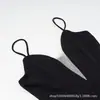 Fornecimento Exclusivo Transfronteiriço do Novo Vestido da Moda Simples Slim-Fit Curto com Estampa de Bolinhas e Patchwork Alça Fina para o Inverno de 2025