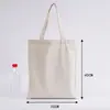 Amazon al por mayor transfronterizo bolsa de lona en blanco publicitaria logo imprimible bolsa de algodón de mano DIY pintada a mano