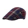 Gorra Plaid Forward Verano Gorra de Hombre Boina Casual Moda Sombrero de Sol Protector Solar de Mujer Sombrero Newsboy Británico