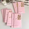 Sobres rojos de boda para mil yuanes, especiales para bodas, con caracteres felices estampados en oro, creativos sobres de regalo para recién casados