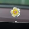 Ornamentos de carro criativo carro shake cabeça flor concha pétalas console central decoração fresco e adorável cura novo estilo