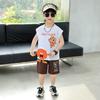Terno Colete de Verão para Meninos 2025 Novo Menino Bonito Estilo Coreano Sem Mangas Casual Street Roupas de Bebê Tendência
