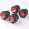 Interruptor Redondo com Luz Interruptor Redondo de Barco Tamanho de Instalação 21mm Interruptor de Barco Dois Pés Interruptor de Duas Posições
