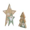 Adornos Decorativos de Madera de Anciano Navideño para Escritorio, Bloques de Construcción Creativos de Anciano, Manualidades, Accesorios de Exhibición de Escritorio
